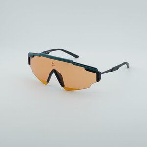 NIKE MARQUEE EDGE FN 379 Sunglasses Teal Shield Frame, Orange Lenses